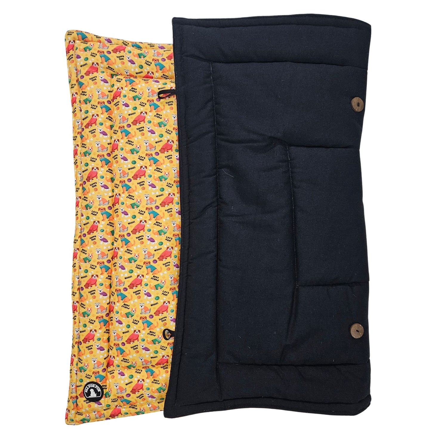 Yellow Dogs /Dog Print Pet Mat