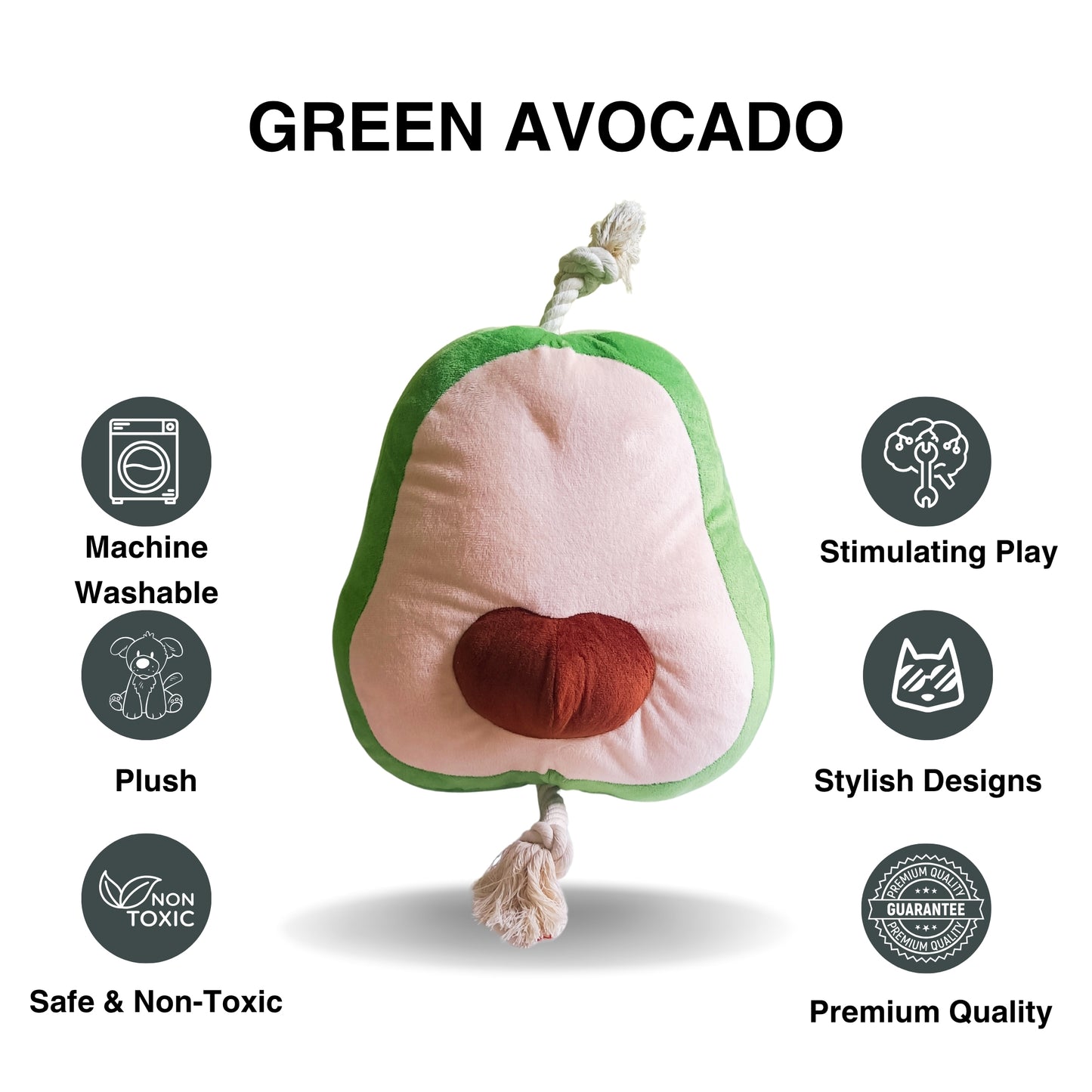 Green Avocado | Dog Toy