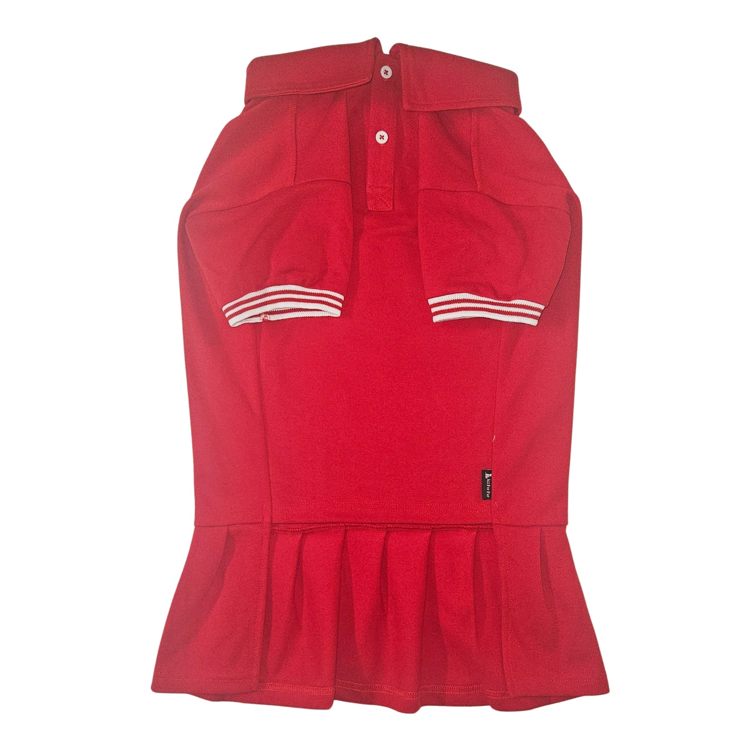 Polo T-Shirt with Skirt (Female Dogs) - Classic Red