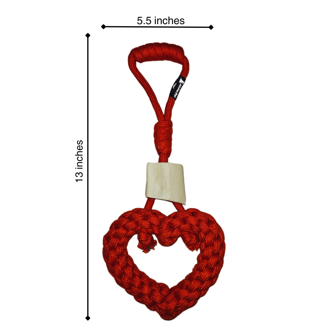 Heart On A Rope | Dog Toy