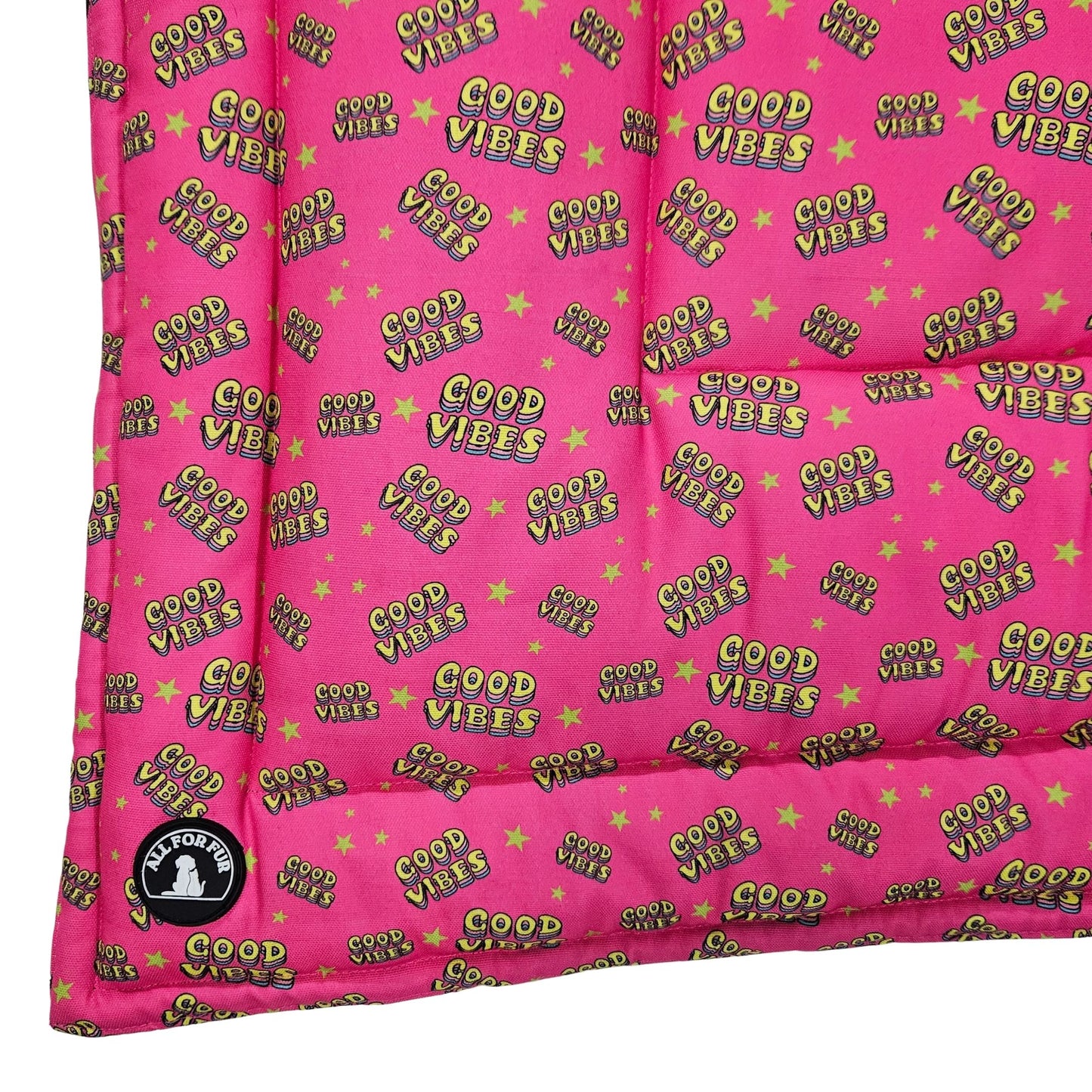 Good Vibes /Dog Print Pet Mat