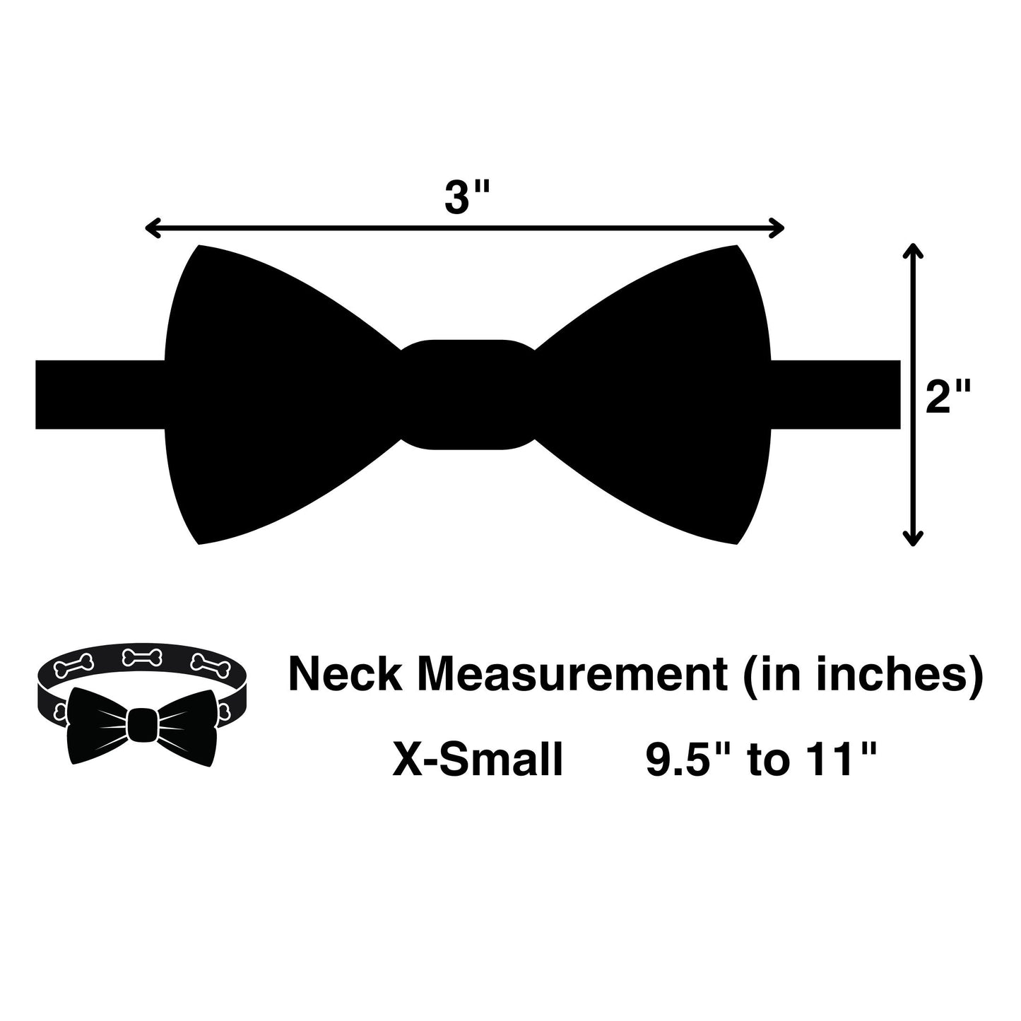 Black Cat Print Cat & Puppy Bow Tie | Snap-Buckle Closure | D-Ring Attachment