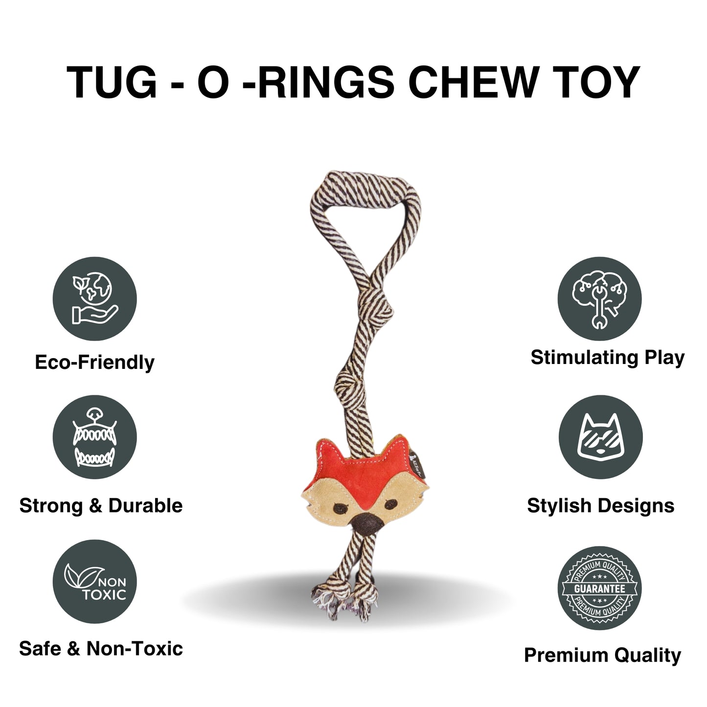 Rock The Fox | Dog Toy