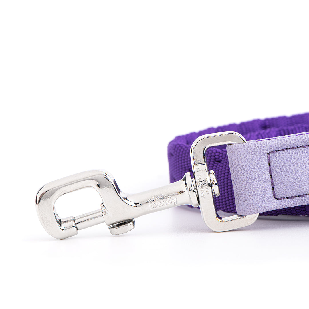 MyFamily Milano Dog Leash in Premier Quality Italian Purple Nylon