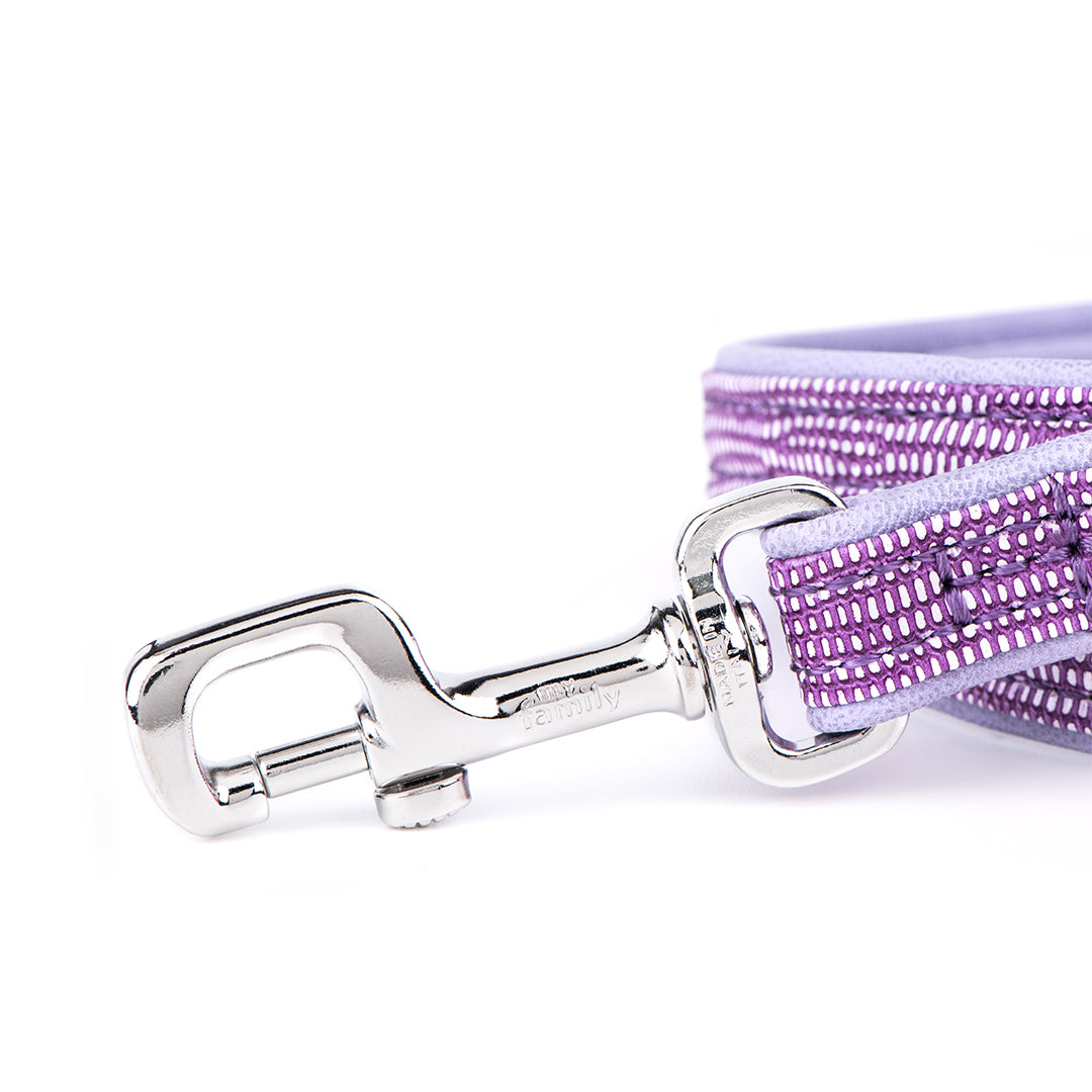 MyFamily Saint Tropez Leash in Fine Crafted Lilac Leatherette
