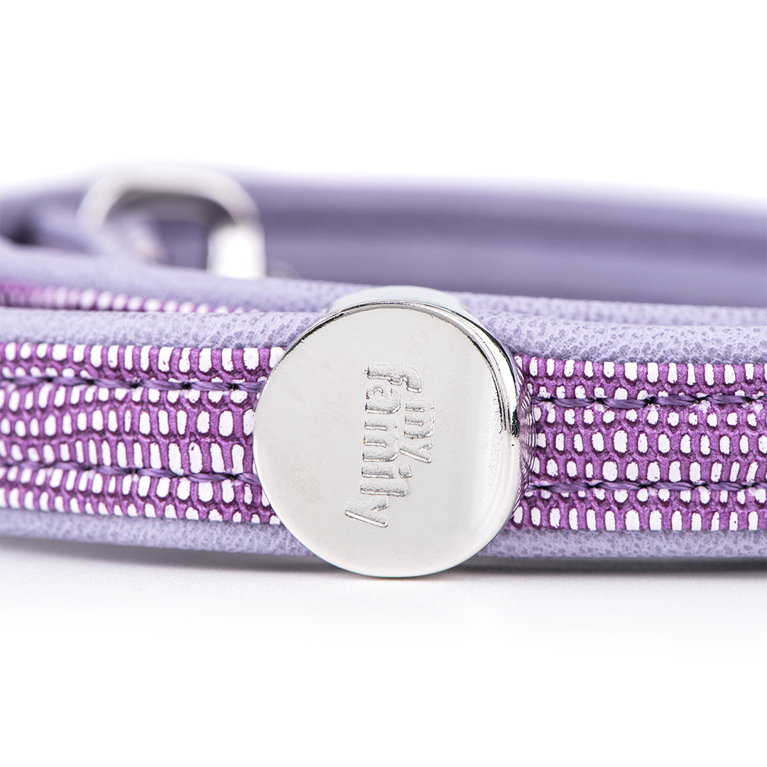 MyFamily Saint Tropez Leash in Fine Crafted Lilac Leatherette