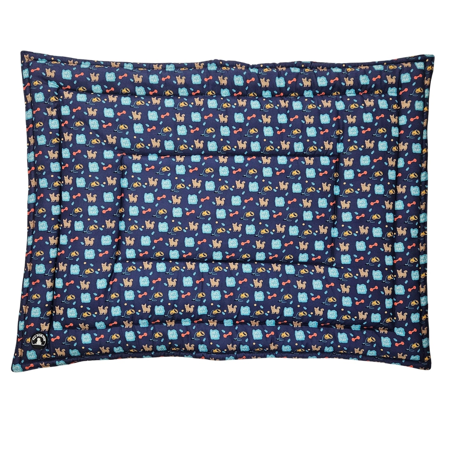 Let's Play /Dog Print Pet Mat