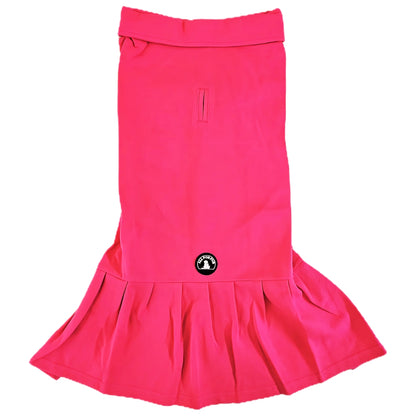 Polo T-Shirt with Skirt (Female Dogs) - Rose Pink