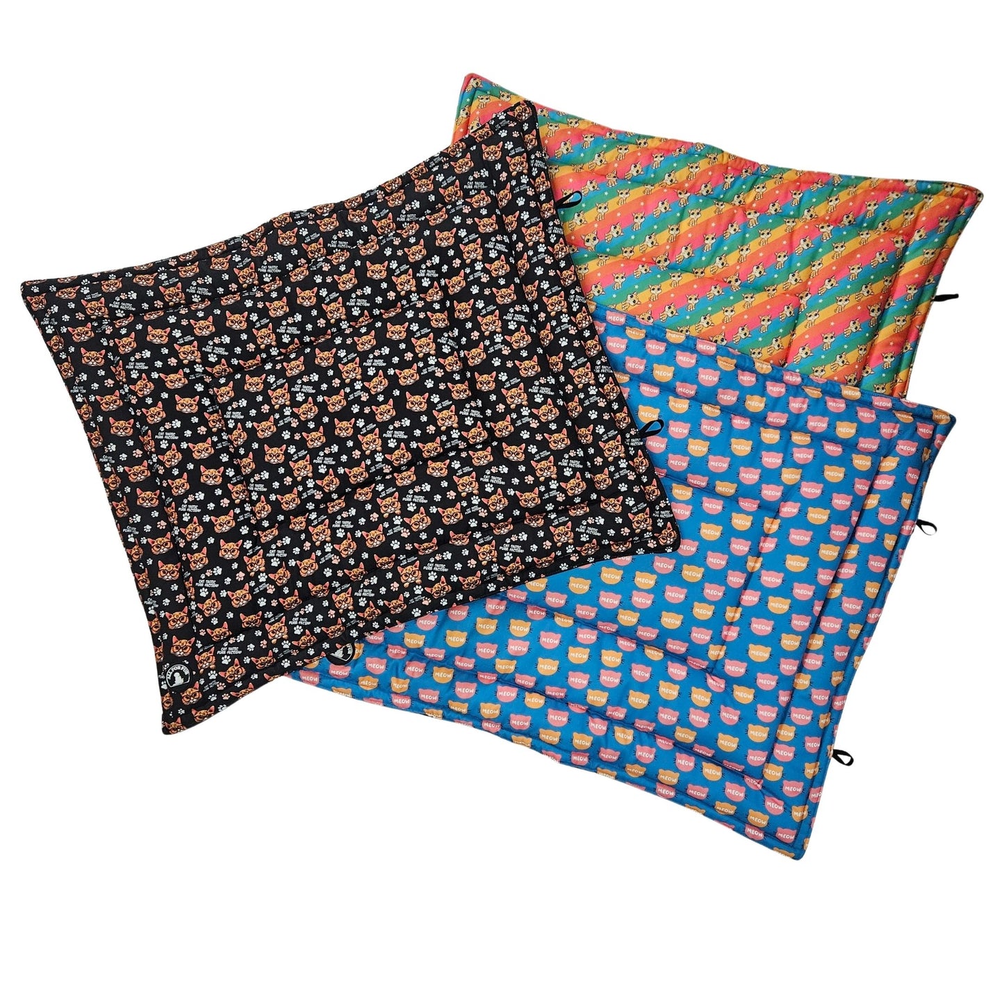 Black Cats /Cat Print Pet Mat