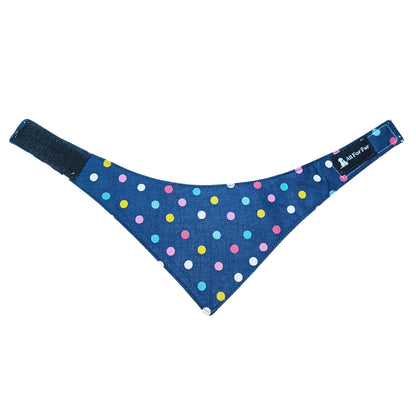 Blue Polka Dot | Velcro Cat & Puppy Bandana