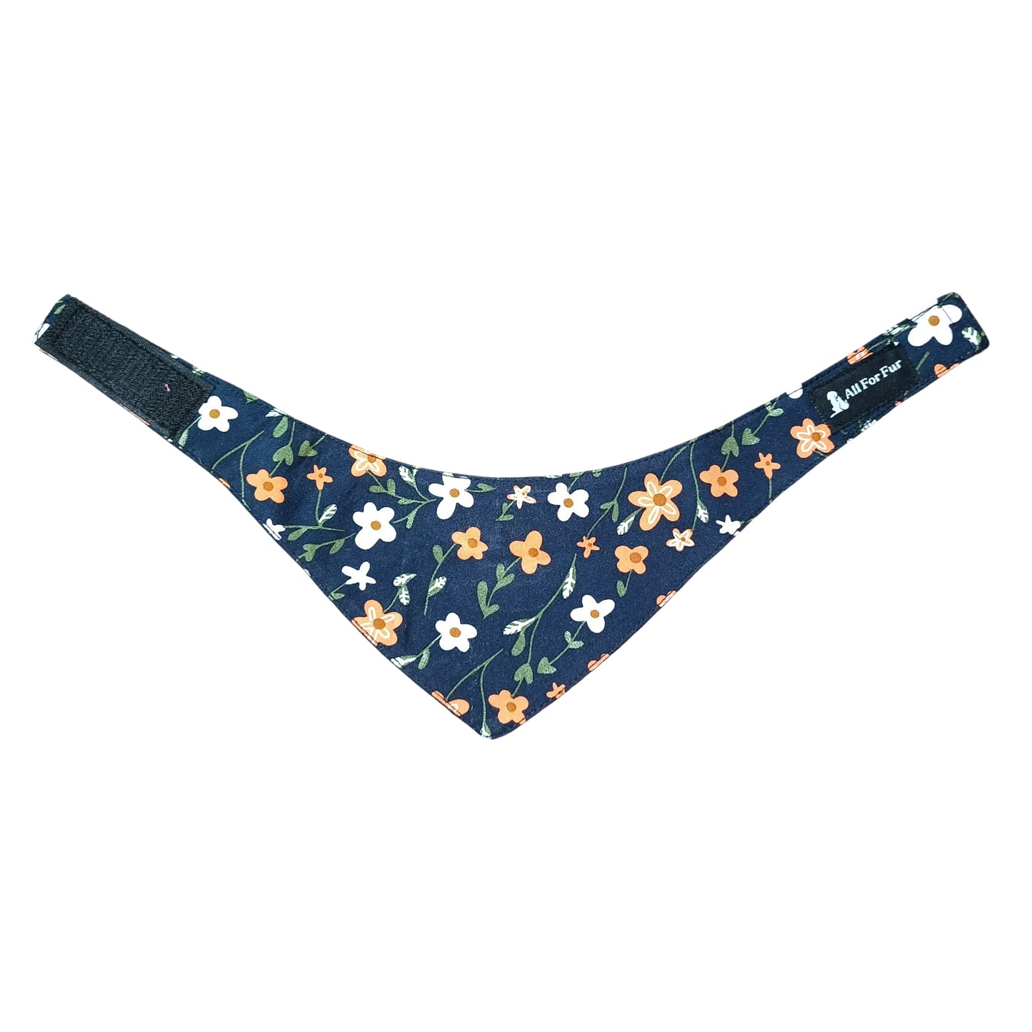 Blue Flowers | Velcro Cat & Puppy Bandana