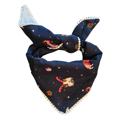 Navy Blue Christmas | Knot & Tie Bandana