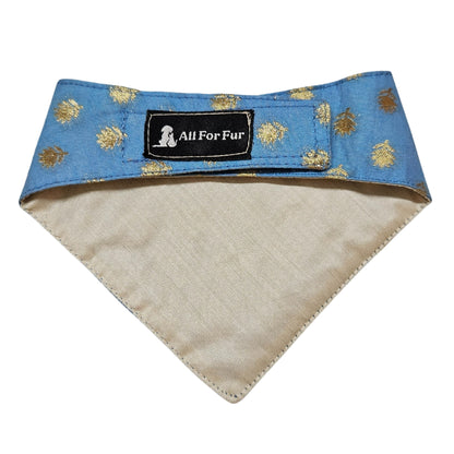 Ethnic Blue | Velcro Cat & Puppy Bandana