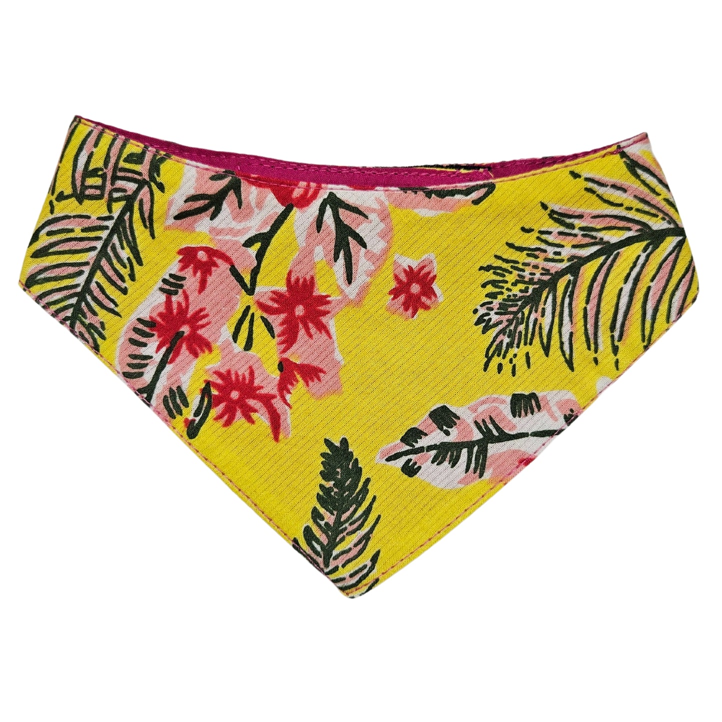 Yellow Floral | Velcro Cat & Puppy Bandana