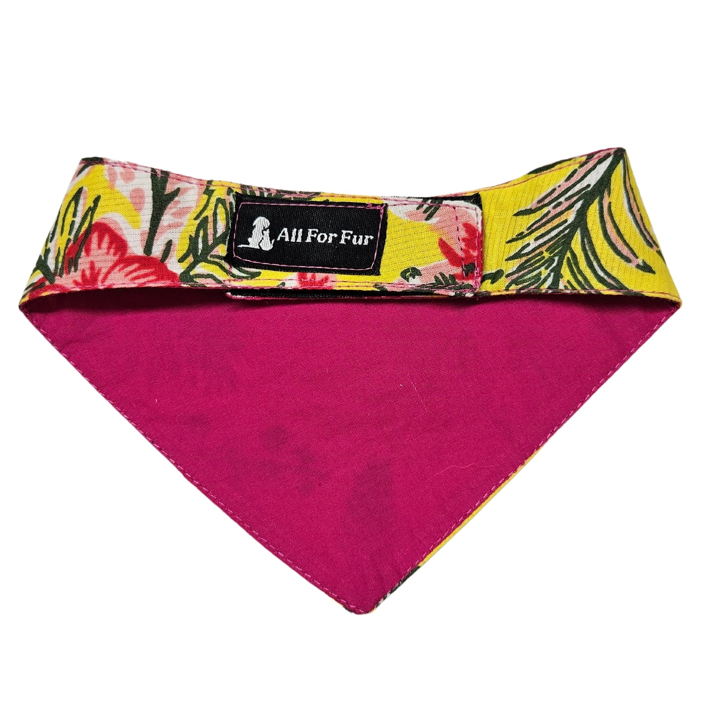 Yellow Floral | Velcro Cat & Puppy Bandana