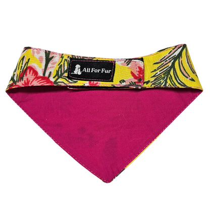 Yellow Floral | Velcro Cat & Puppy Bandana