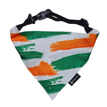 Tricolour Bandana | Snap-Buckle Closure | D-Ring Attachment