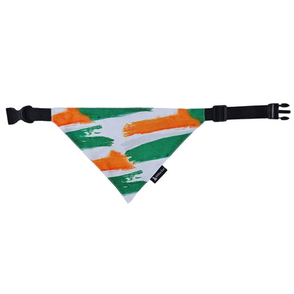 Tricolour Bandana | Snap-Buckle Closure | D-Ring Attachment