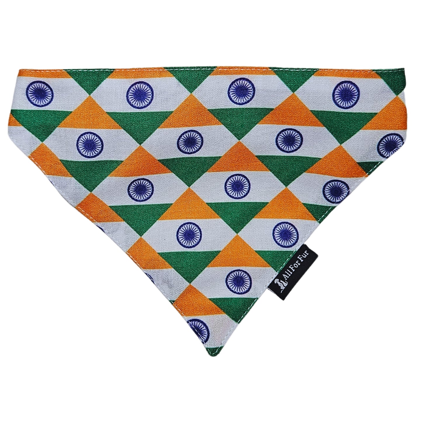 Tiranga Bandana | Snap-Buckle Closure | D-Ring Attachment