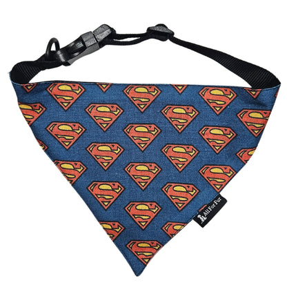 Superhero Bandana | Snap-Buckle Closure | D-Ring Attachment