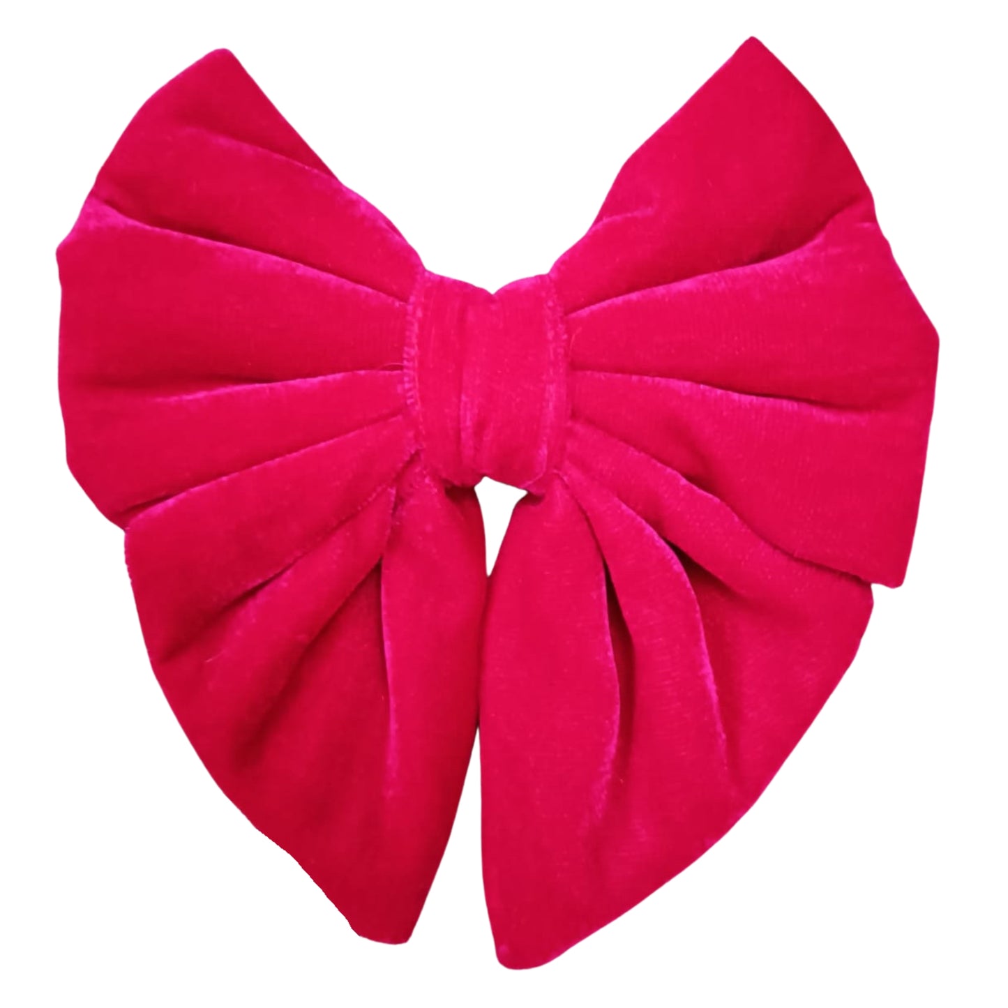 Pink Velvet Sailor Bow Tie | Collar Insert/ Pull On