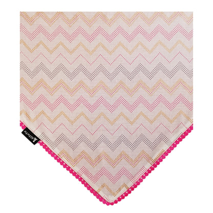 Pink & White Ethnic | Knot & Tie Bandana