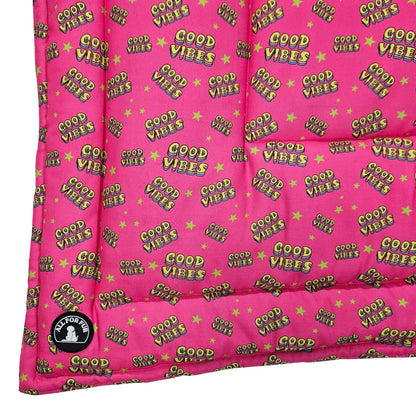 Good Vibes /Dog Print Pet Mat