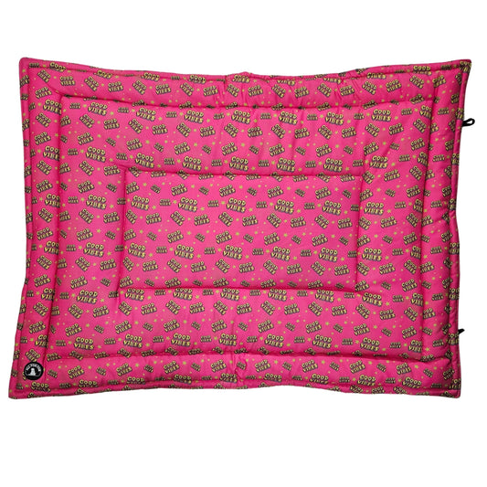 Good Vibes /Dog Print Pet Mat