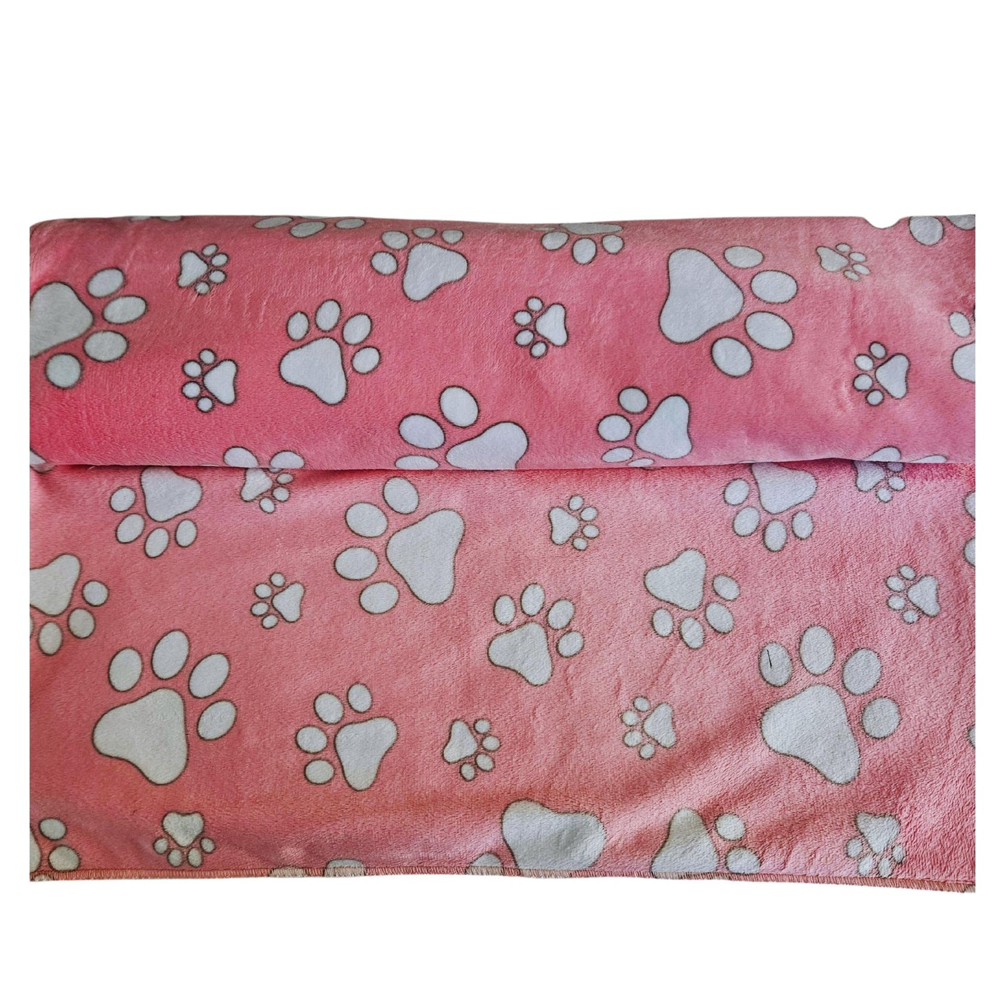 Pink Paws | Sherpa Fur Blanket