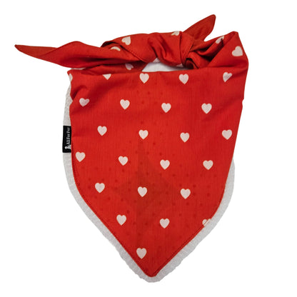 Orange Hearts | Knot & Tie Bandana