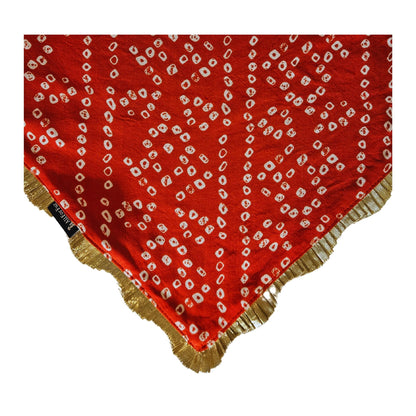 Rust Bandhani | Knot & Tie Bandana