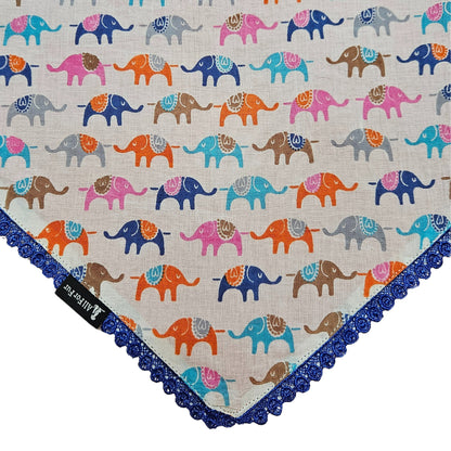 Indian Elephant Print | Knot & Tie Bandana