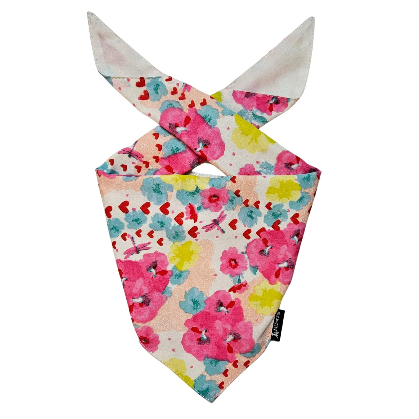 Flowers & Hearts | Knot & Tie Bandana