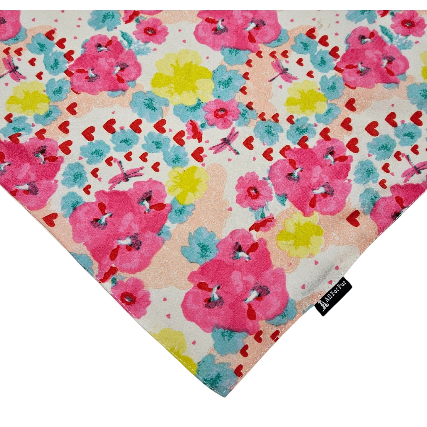 Flowers & Hearts | Knot & Tie Bandana