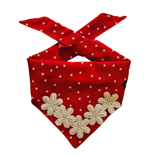 Red Polka | Knot & Tie Bandana