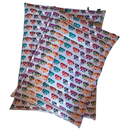 Purple Dog Print Pet Mat