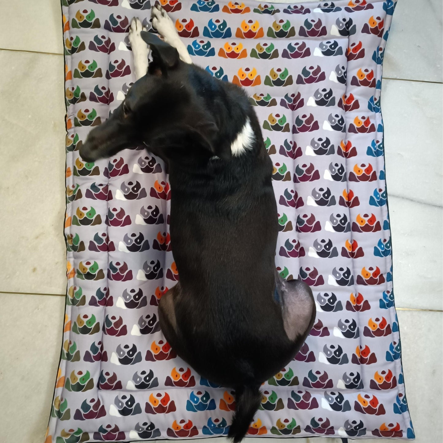 Purple Dog Print Pet Mat