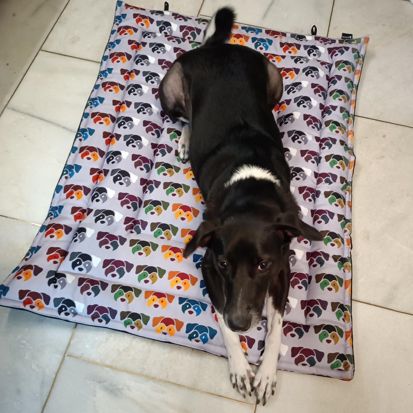 Purple Dog Print Pet Mat