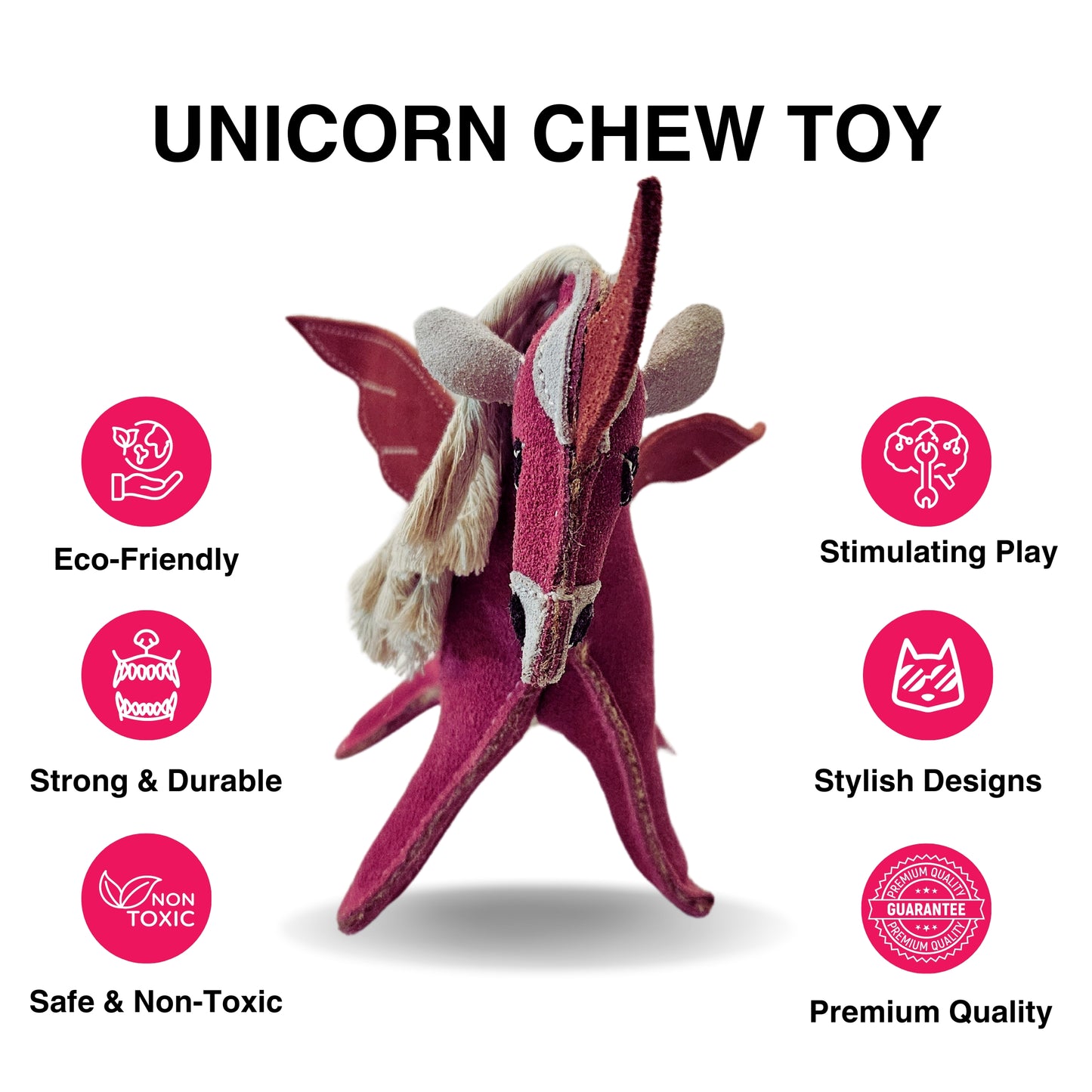 Pink Unicorn | Dog Toy