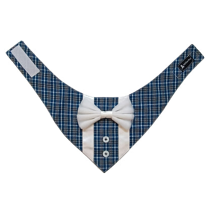 Blue & White Tux | Tuxedo Bandana