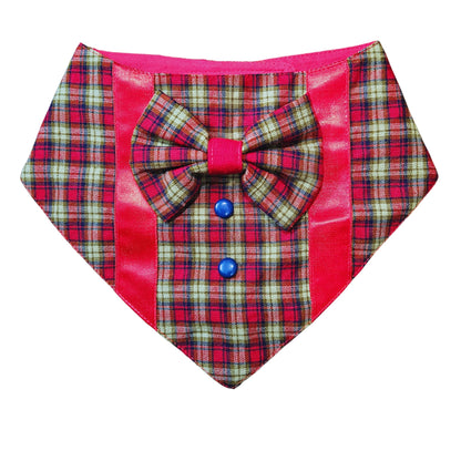 Red Checks Tux | Tuxedo Bandana