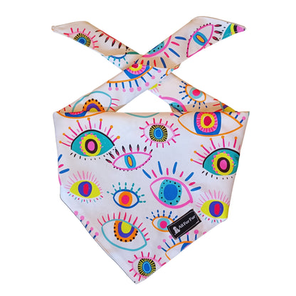 Neon Evil Eye Bandana | Knot & Tie Bandana