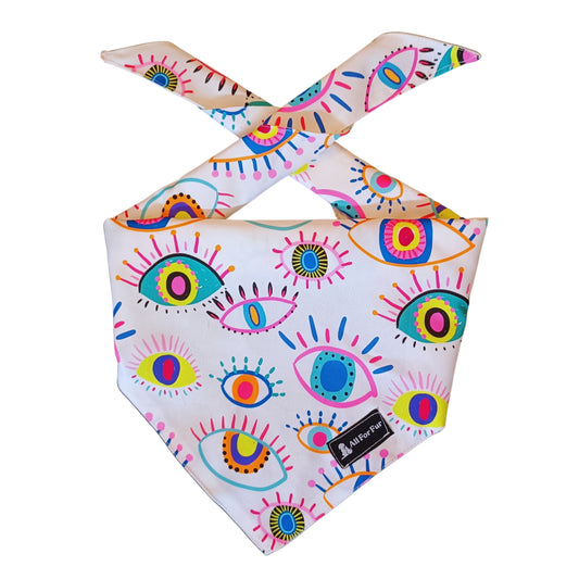 Neon Evil Eye Bandana | Knot & Tie Bandana