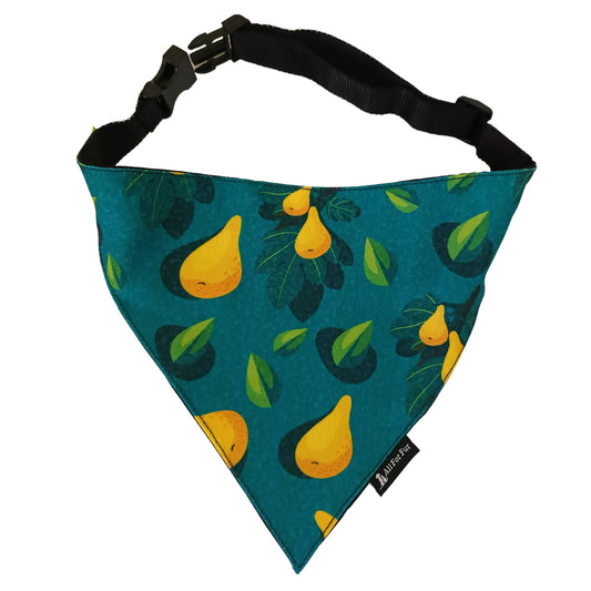 Green Pear Bandana | Snap-Buckle Closure