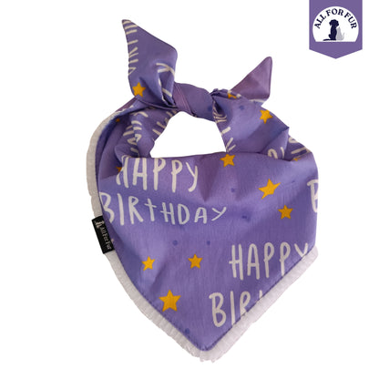 Birthday Collection - Purple | Knot & Tie Bandana