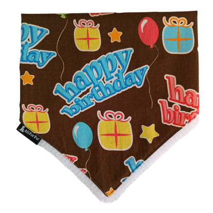 Birthday Collection - Brown | Knot & Tie Bandana