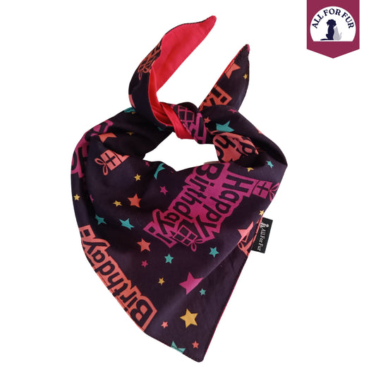 Birthday Collection - Pink | Knot & Tie Bandana