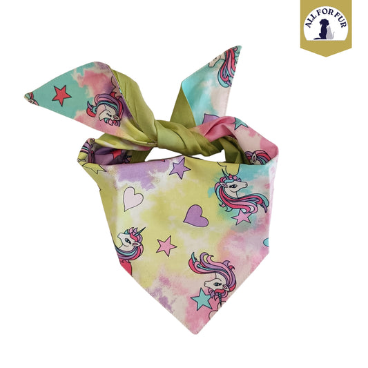 Unicorn with Hearts | Knot & Tie Bandana