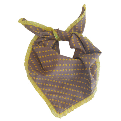 Yellow Polka | Knot & Tie Bandana