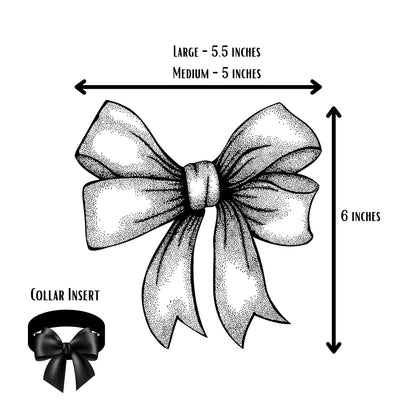 Red Velvet Sailor Bow Tie | Collar Insert/ Pull On